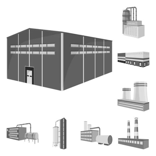 Diseño vectorial del logotipo del negocio y del edificio. Colección de ilustración de vector de stock de negocio y equipo . — Archivo Imágenes Vectoriales