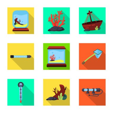 Doğal ve hobi işareti vektör illüstrasyon. Doğal ve iç stok vektör illüstrasyon koleksiyonu.