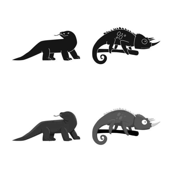 Ізольований об'єкт хвіст і логотип фауни. Збірка хвостів і символів збереження навколишнього середовища для мережі . — стоковий вектор