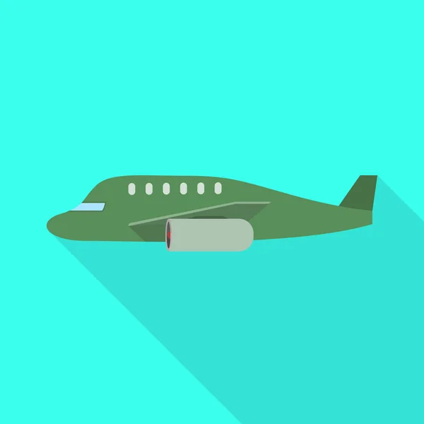 Objet isolé de l'avion et icône de l'avion. Ensemble d'icône de plan et vecteur d'activité pour stock . — Image vectorielle