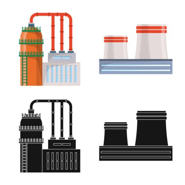 Tasarım, üretim ve yapısı işareti vektör. Üretim ve teknoloji hisse senedi vektör çizim.