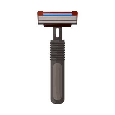 Jilet ve saç sembolünün vektör tasarımı. Tıraş makinesi ve tıraş vektörü simgesinin web ögesi.