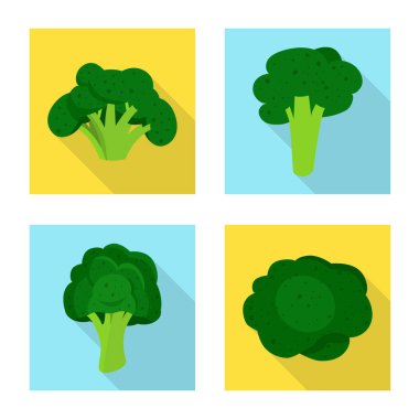 Yeme ve diyet ikonunun vektör tasarımı. Yeme ve vejetaryen stok temsili koleksiyonu.