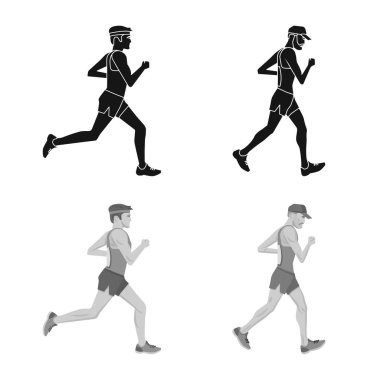 Spor ve kazanan işareti vektör Illustration. Spor ve fitness hisse senedi vektör çizim seti.