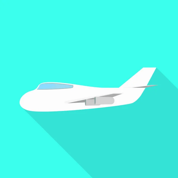 Vektorillustration av flygplan och luftskylt. Insamling av symbolen för flygplans- och komfortmateriel för webben. — Stock vektor
