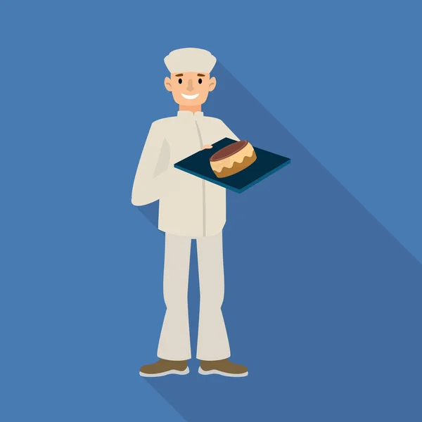 Векторный дизайн пекаря и логотипа сковороды. Набор векторных иллюстраций пекаря и багета . — стоковый вектор