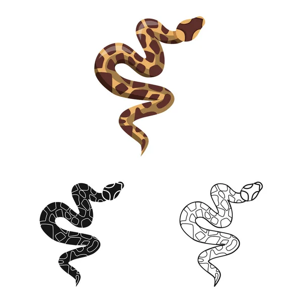 Ilustração vetorial de serpente e logotipo venenoso. Gráfico da serpente e do estoque de pele ilustração vetorial . — Vetor de Stock