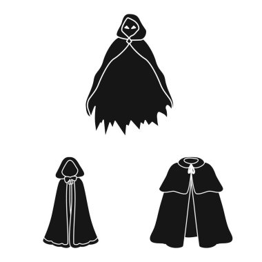 Kumaş ve hazır giyim sembolü yalıtılmış nesne. Kumaş ve giysi koleksiyonu vektör hisse senedi simgesi.