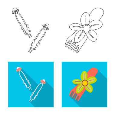 İzole işareti güzellik ve moda nesne. Güzellik ve hisse senedi için kadın vektör ikon koleksiyonu.