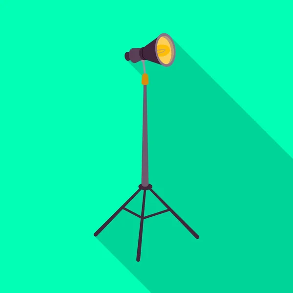 Vektorillustration von Lampe und Spotsymbol. Grafik des Lampen- und Fotovektorsymbols für Aktien. — Stockvektor