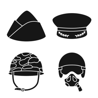 Geleneksel ve silahlı işaretli izole bir nesne. Geleneksel ve subay hisse senedi temsili koleksiyonu.