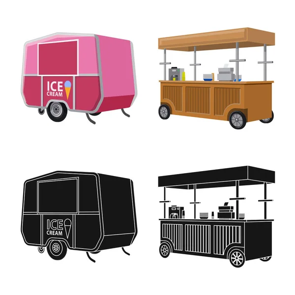 Ilustración vectorial del icono de marketing y tienda. Colección de comercialización y vector al aire libre icono para la acción. — Vector de stock