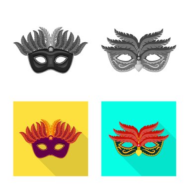 Lüks ve kutlama simgesi yalıtılmış nesne. Lüks ayarla ve stok vektör çizim gizle.