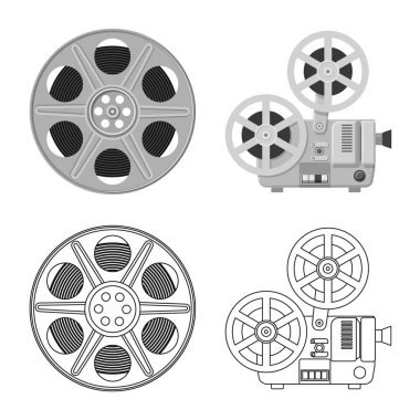 Televizyon ve film simgesi yalıtılmış nesne. Televizyon ve web için hisse senedi simgesi ile ilgilenen koleksiyonu.
