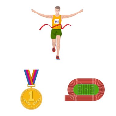 Adım ve sprint sembolüvektör illüstrasyon. Adım ve sprinter stok vektör illüstrasyon koleksiyonu.