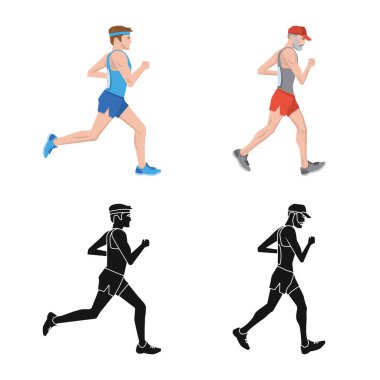 Spor ve kazanan logo vektör tasarımı. Spor ve fitness hisse senedi vektör çizim topluluğu.