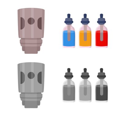 Teknoloji ve tat sembolünün vektör çizimi. İnternet için teknoloji koleksiyonu ve modaya uygun hisse simgesi.