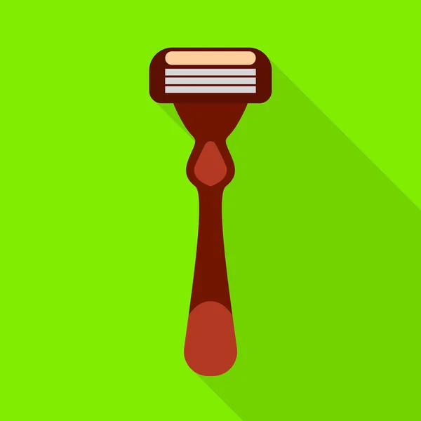Απομονωμένο αντικείμενο ξυρίσματος και λογότυπο ξυρίσματος. Γραφικό του εικονιδίου φορέα ξυρίσματος και ασφάλειας για απόθεμα. — Διανυσματικό Αρχείο