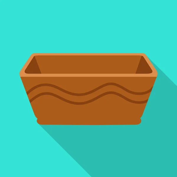 Illustration vectorielle du logo en pot et céramique. Graphique de pot et icône vectorielle marron pour stock . — Image vectorielle