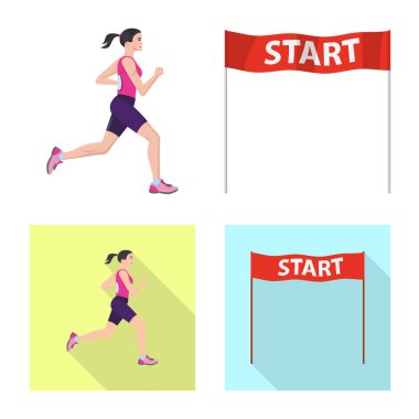 Spor ve kazanan simge vektör tasarımı. Hisse senedi için spor ve fitness vektör simge kümesi.