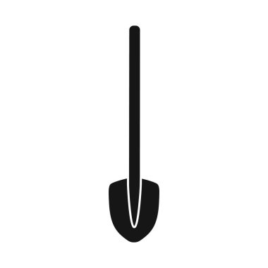 Vector design of shovel and handle logo. Graphic of shovel and tool vector icon for stock.