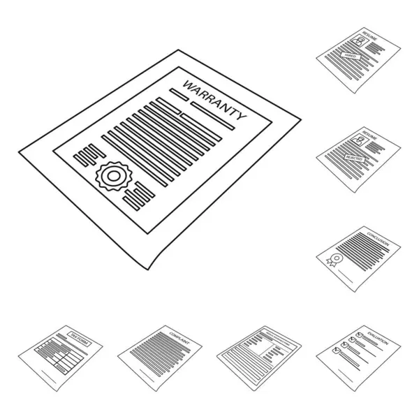 Ilustração vetorial de negócio e sinal de identificação. Coleção de negócio e ícone de vetor de escritório para estoque . —  Vetores de Stock