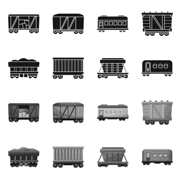 Objeto aislado de logística e icono industrial. Colección de logística y vector de transporte icono para stock . — Archivo Imágenes Vectoriales