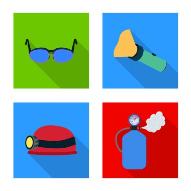 Dağcılık ve en yüksek işareti çizimi vektör. Dağcılık ve kamp kümesi web için hisse senedi simgesi.