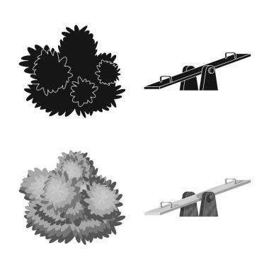 Kentsel ve sokak simge vektör tasarımı. Gevşeme hisse senedi vektör çizim ve kentsel kümesi.