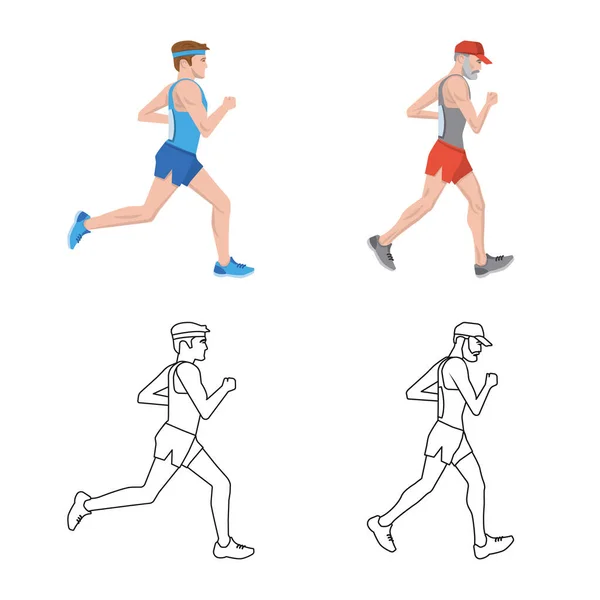 Ilustración vectorial del deporte y el icono ganador. Colección de deporte y fitness vector icono para stock . — Vector de stock