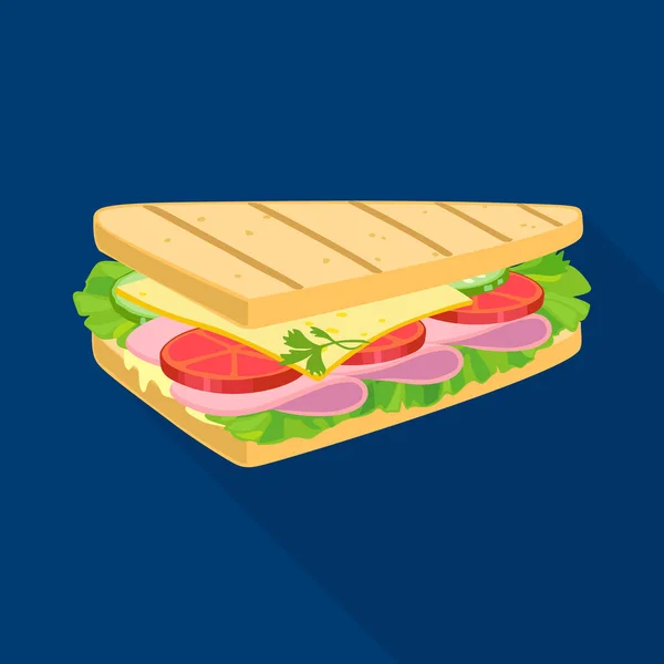 Conception vectorielle du logo pain et hamburger. Élément Web du pain et du symbole de stock alimentaire pour la toile . — Image vectorielle