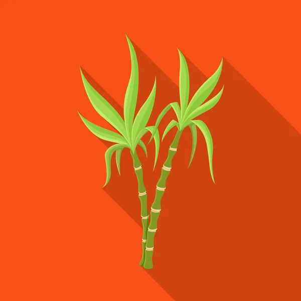 Ilustración vectorial del símbolo vegetal y azucarero. Elemento web de la verdura y la caña símbolo de stock para la web . — Vector de stock