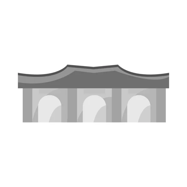 Conception vectorielle du bâtiment et logo vietnam. Collection d'icônes vectorielles bâtiment et architecture pour stock . — Image vectorielle
