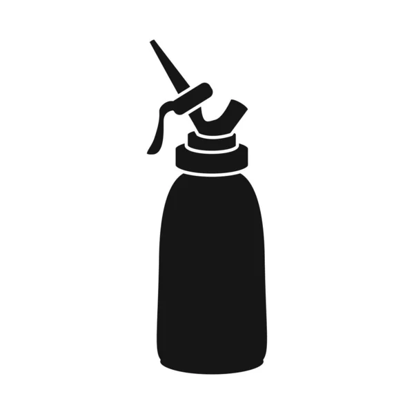 Ilustração vetorial do logotipo da garrafa e do creme. Elemento Web da ilustração vetorial de estoque de garrafa e bolo . —  Vetores de Stock