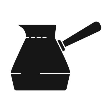 Kahve ve Türk logosu izole edilmiş. Ağ için el ve kahve seti.