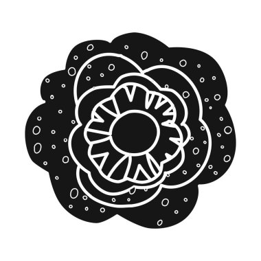 Brokoli ve karalama logosunun izole edilmiş bir nesnesi. Brokoli koleksiyonu ve web için doğal hisse senedi sembolü.