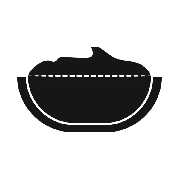 Vektor design av skål och jordnöt ikon. Insamling av skål och smör stock vektor illustration. — Stock vektor