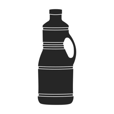 Ayçiçeği yağ vektör simgesi. Siyah vektör simgesi beyaz arkaplan ayçiçeği yağı üzerinde izole edildi.