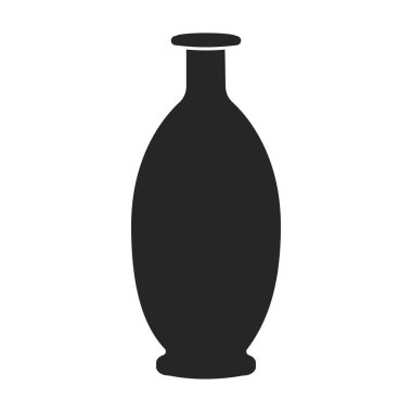 Ayçiçeği yağ vektör simgesi. Siyah vektör simgesi beyaz arkaplan ayçiçeği yağı üzerinde izole edildi.