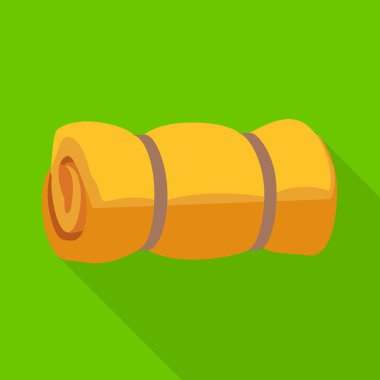 Paspas ve battaniye ikonunun vektör tasarımı. Ağ için ağ ögesi ve uyuyan stok sembolü.