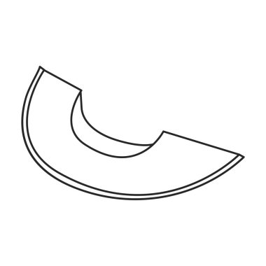 Avokado vektör simgesi. Çizgi vektör simgesi beyaz arkaplan avokadosunda izole edildi.