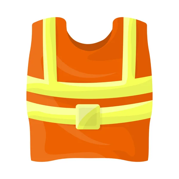 Geïsoleerd object van vest en icoon. Webelement van vest en uniform voorraadsymbool voor web. — Stockvector
