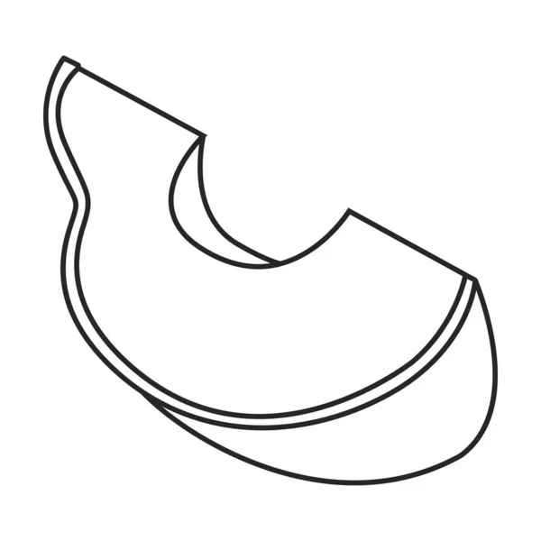 Avocado vector icon.Line pictograma vector izolat pe fundal alb avocado . — Vector de stoc