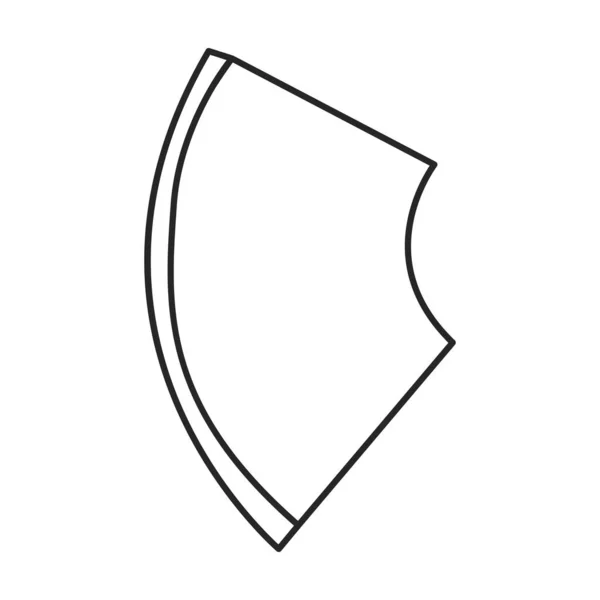Avocado Vektor icon.Line Vektor Symbol isoliert auf weißem Hintergrund Avocado. — Stockvektor