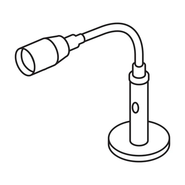 Icono del vector de la linterna icon.Line aislado en la linterna de fondo blanco . — Vector de stock