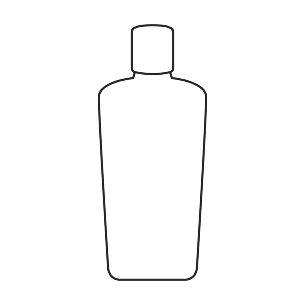 Flasche Sonnenblumenöl Vektor icon.Line Vektor Symbol isoliert auf weißem Hintergrund Flasche Sonnenblumenöl. — Stockvektor