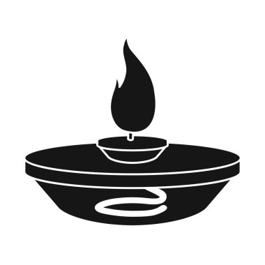 Kullan at telefonun ve laboratuvar sembolünün vektör çizimi. Stok vektör illüstrasyonunun grafiği ve deneyi.