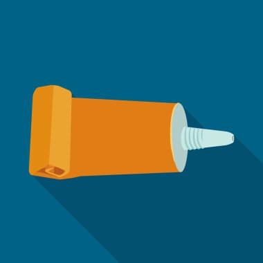 Ayrı bir şişe ve süper işaret. Stok için şişe ve yapıştır vektör simgesi grafiği.