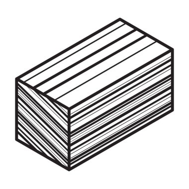 İzolasyon izometrik vektör simgesi için malzeme. Yalıtım için beyaz arkaplan malzemesi üzerine izole çizgi vektör simgesi .