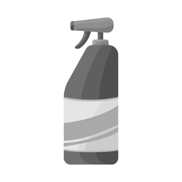 Изолированный объект бутылки и символа мытья. Коллекция векторной иллюстрации для бутылок и шампуней . — стоковый вектор